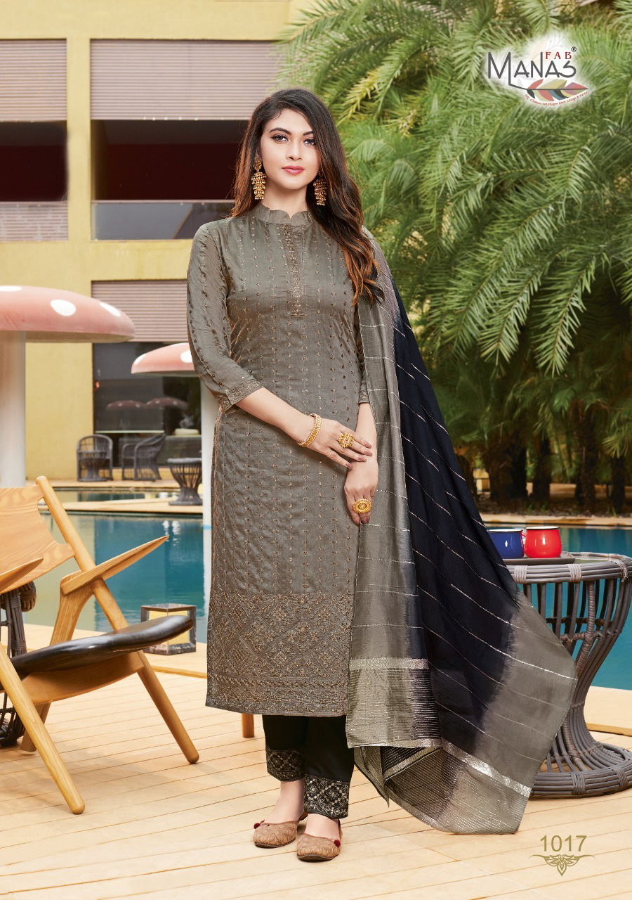 Manas Lucknowi 3 Fancy Festive Wear Designer Ready Made Collection